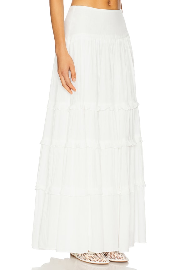 view 2 of 6 Harlow Maxi Skirt in White