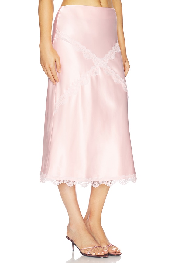 view 2 of 6 Priscilla Midi Skirt in Baby Pink