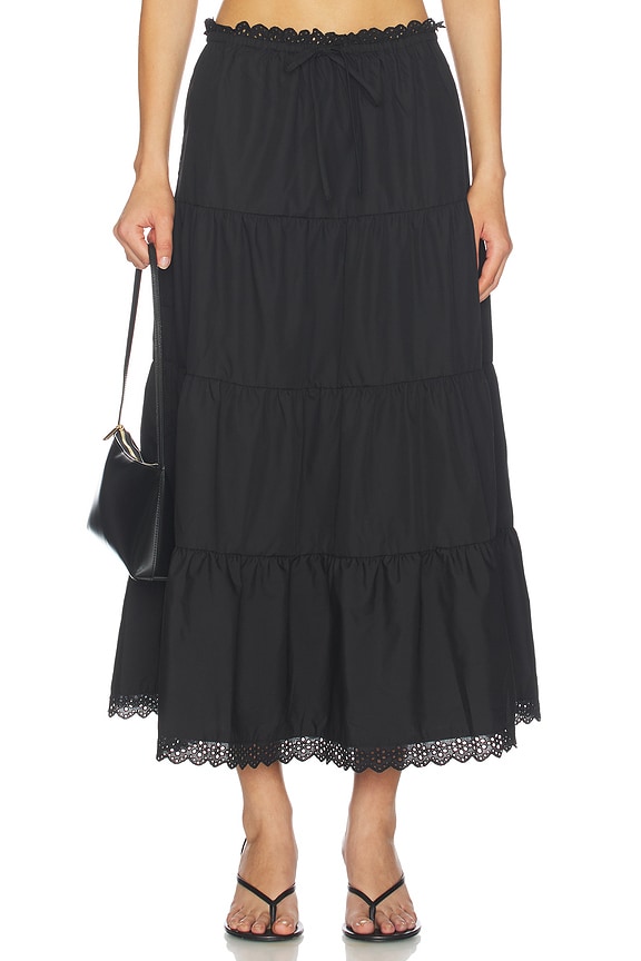 view 1 of 6 Angela Maxi Skirt in Black