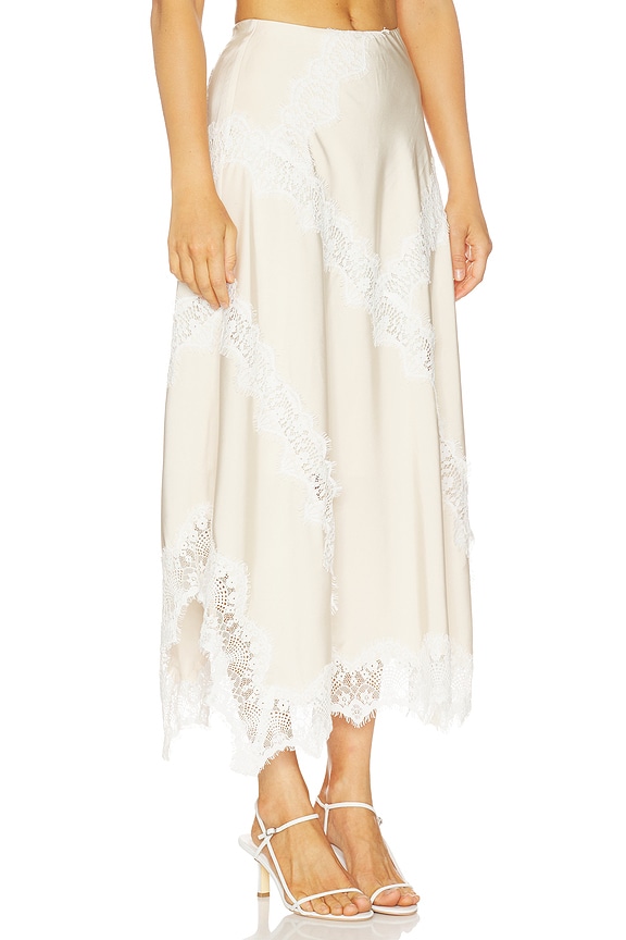 view 2 of 6 Merrick Lace Maxi Skirt in Champagne