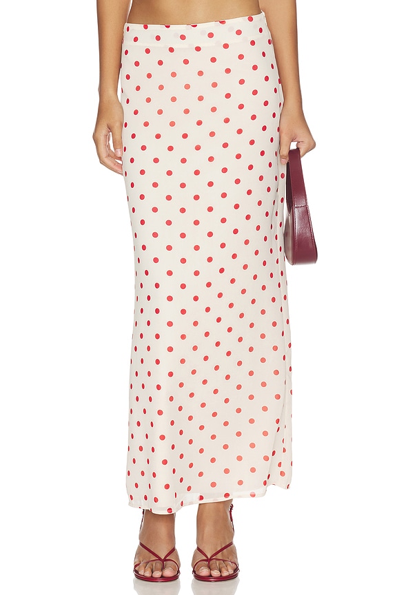 view 1 of 6 FALDA ANNIE in Cream & Red Dot