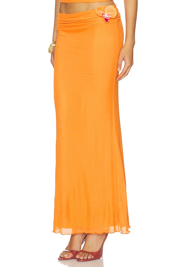 view 2 of 6 Yanisha Maxi Skirt in Orange