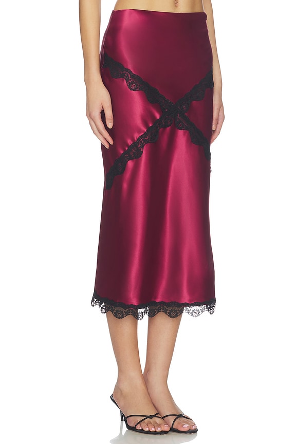 view 2 of 6 FALDA PRISCILLA  in Burgundy