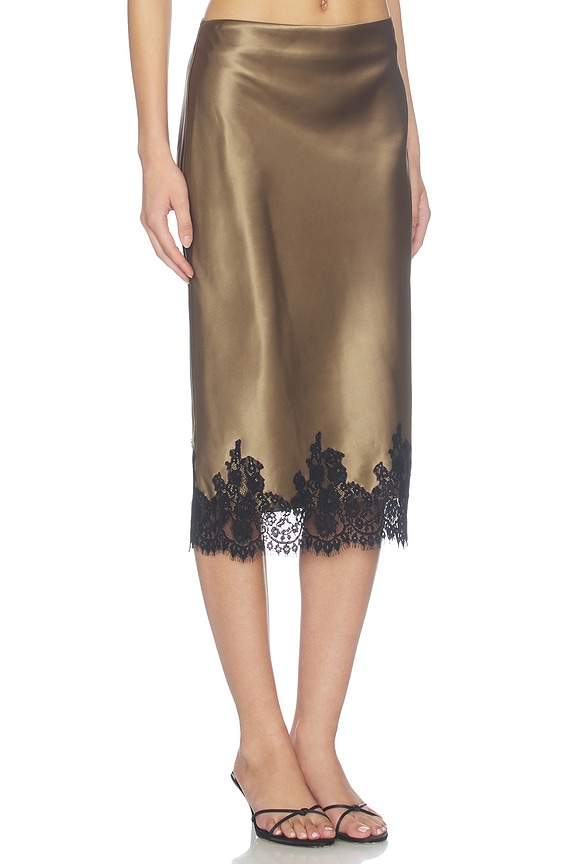 view 2 of 6 Bethanie Midi Skirt in Olive