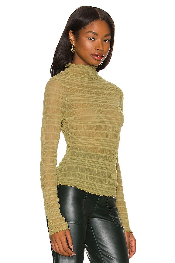 view 2 of 4 Sadie Ruched Top in Green