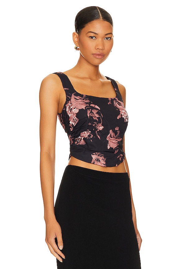 view 2 of 4 Simon Top in Black Floral