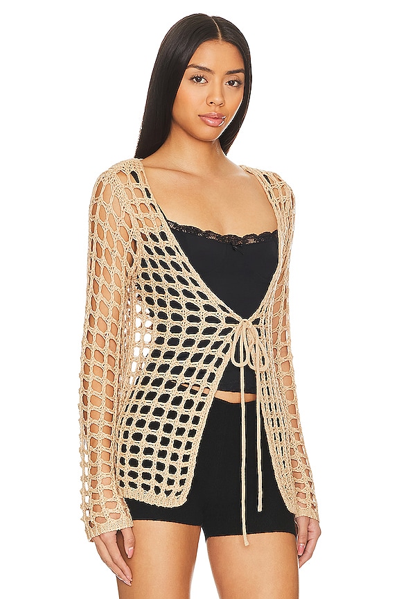 view 2 of 4 GILET MALYA TIE in Nude