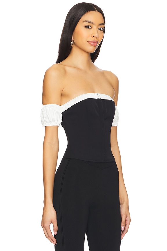 view 2 of 4 Caitlyn Off Shoulder Top in Black