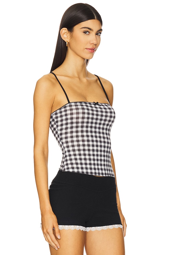 view 2 of 5 Arwyn Top in Black Gingham