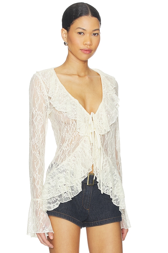 view 2 of 4 Alisia Top in Cream Lace