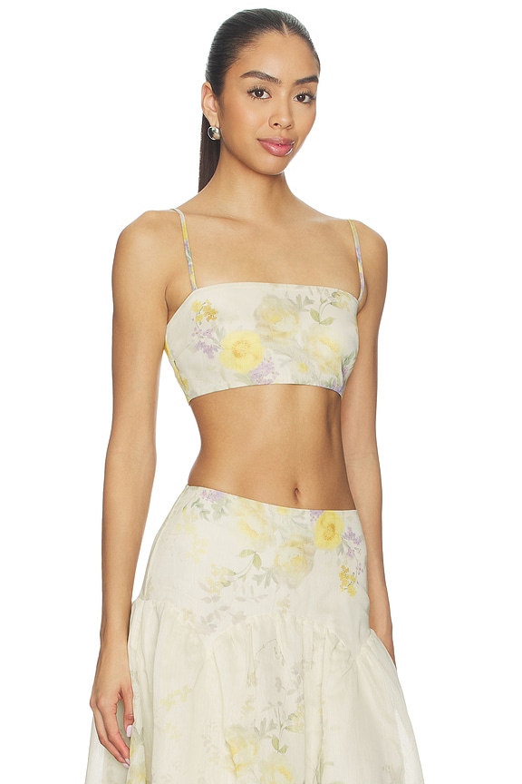 view 2 of 4 Carson Top in Yellow Floral