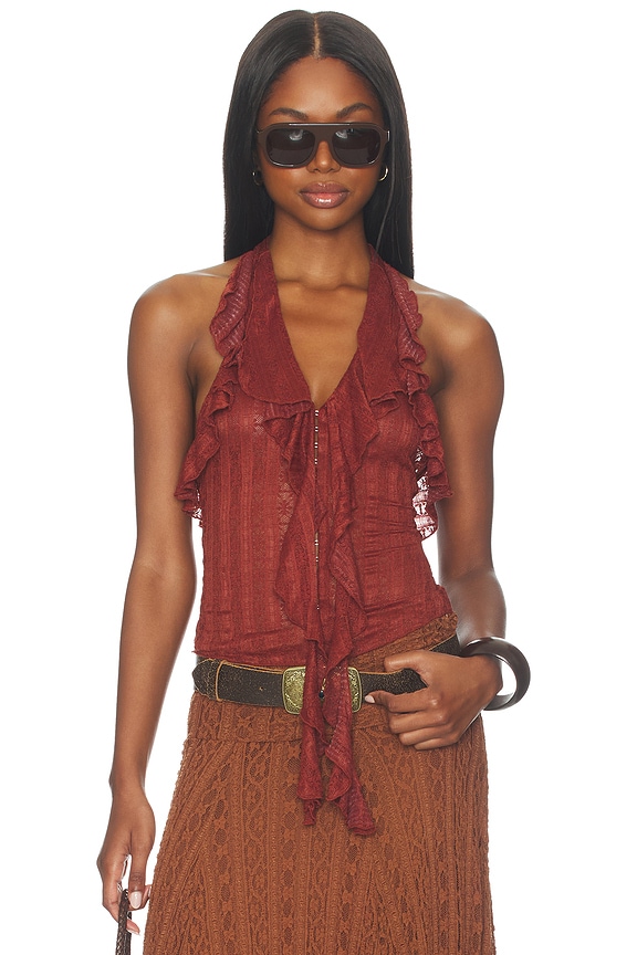 view 1 of 4 Marilou Halter Top in Brown