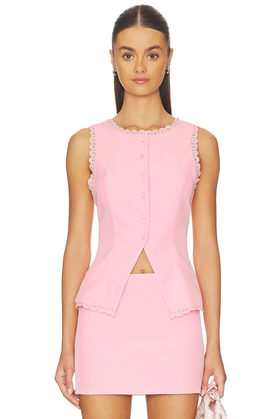 view 1 of 4 Monica Top in Pink