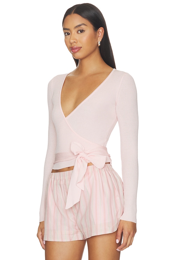 view 2 of 4 Calico Knit Top in Baby Pink