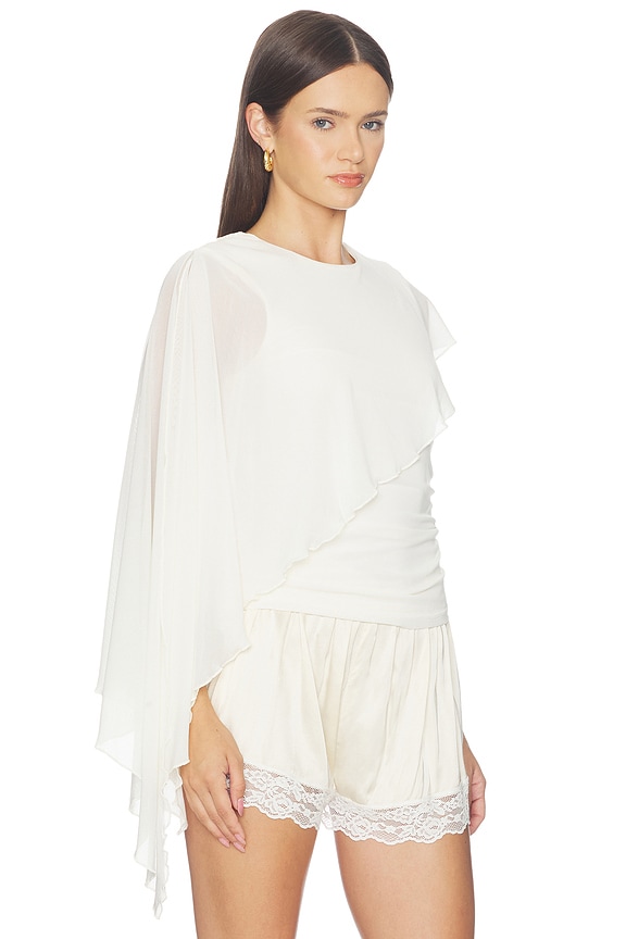 view 2 of 5 Elvira Cape Top in Ivory