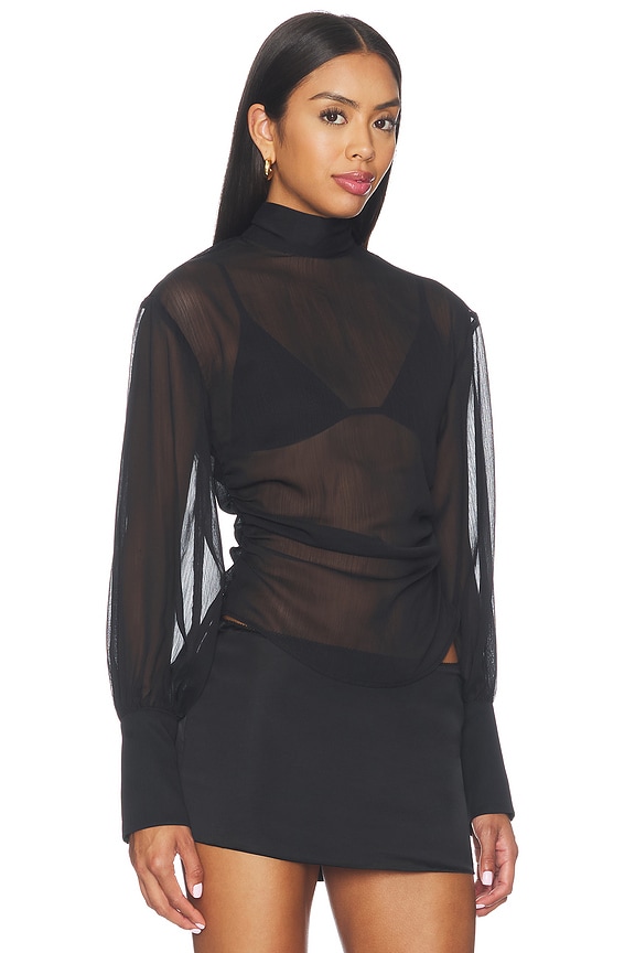 view 2 of 4 Kane Open Back Top in Black