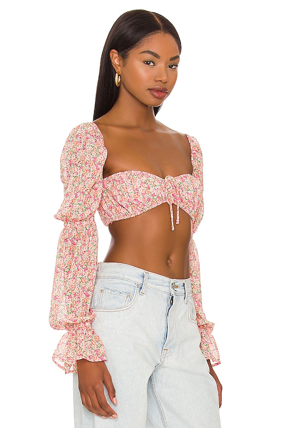 view 2 of 4 KRISTA トップ in Pink Floral