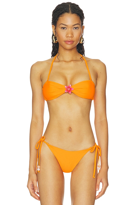 view 2 of 6 Abilene Bandeau Bikini Top in Orange