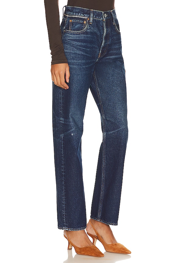 view 2 of 4 Bartlett Wide Straight Jeans in Dark Blue