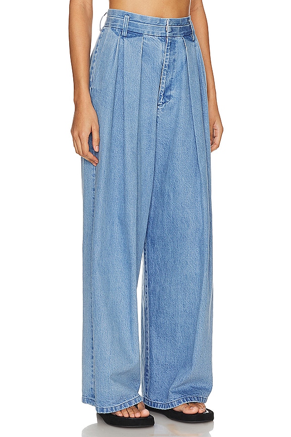 view 2 of 4 Denim Tack Pant in Light Blue