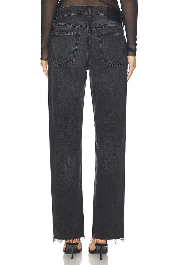 Moussy Vintage Glencoe Straight Low Jeans in Black | REVOLVE
