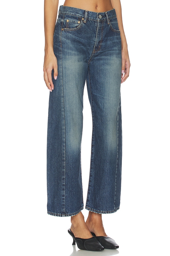 view 2 of 6 Harlem Side Line Cocoon Jeans in Dark Blue