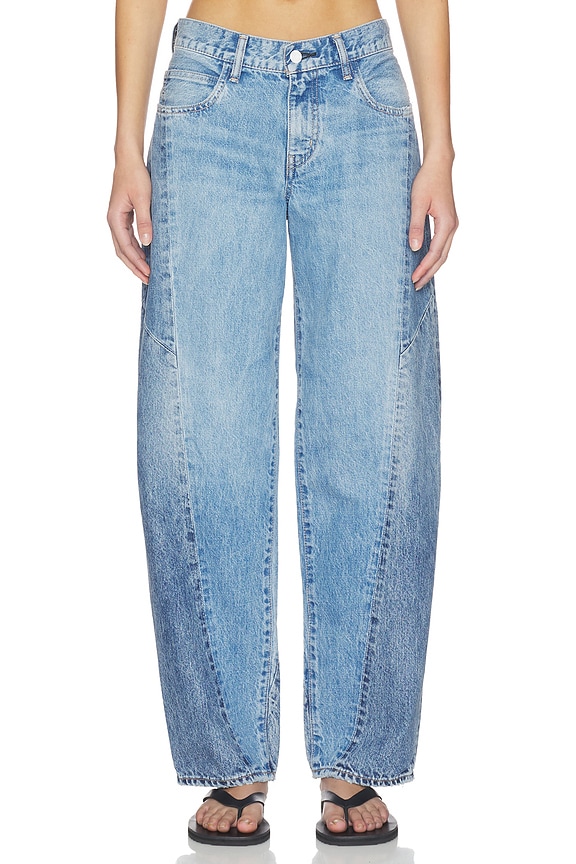 view 1 of 6 Micco Remake Tapered Jeans in Light Blue