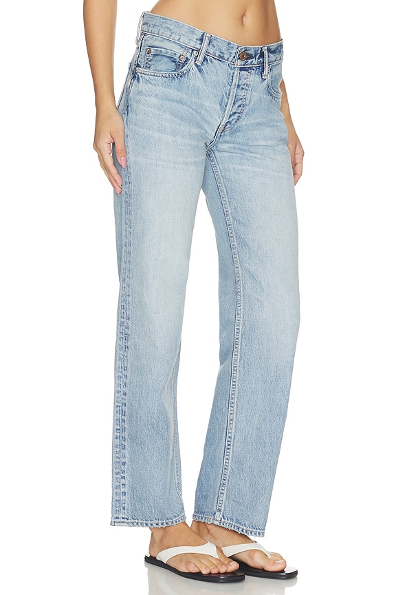 view 2 of 6 Covington Straight Low Jeans in Light Blue