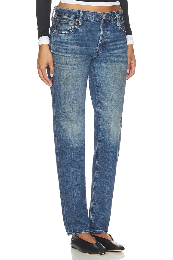 view 2 of 6 Renton Tapered Long Jeans in Blue