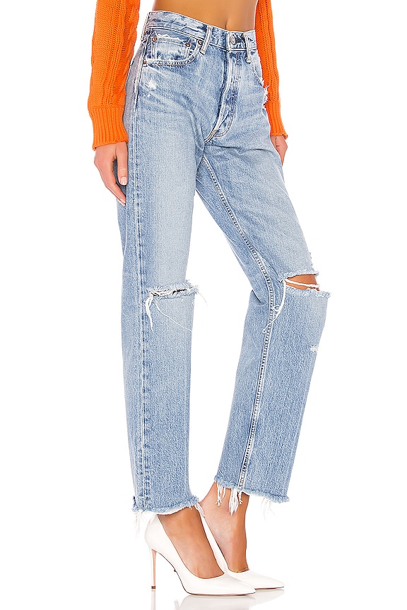 view 2 of 4 JEAN JAMBES DROITES VIOLA in Light Blue