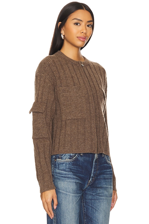 view 2 of 4 CÁRDIGAN CON CREMALLERA in Brown