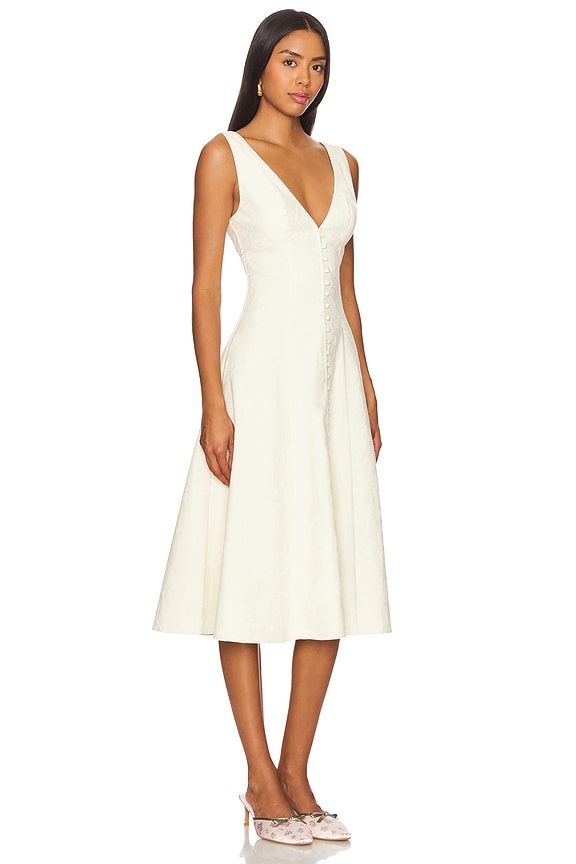 view 2 of 4 Dinner's At Six Dress in Off White