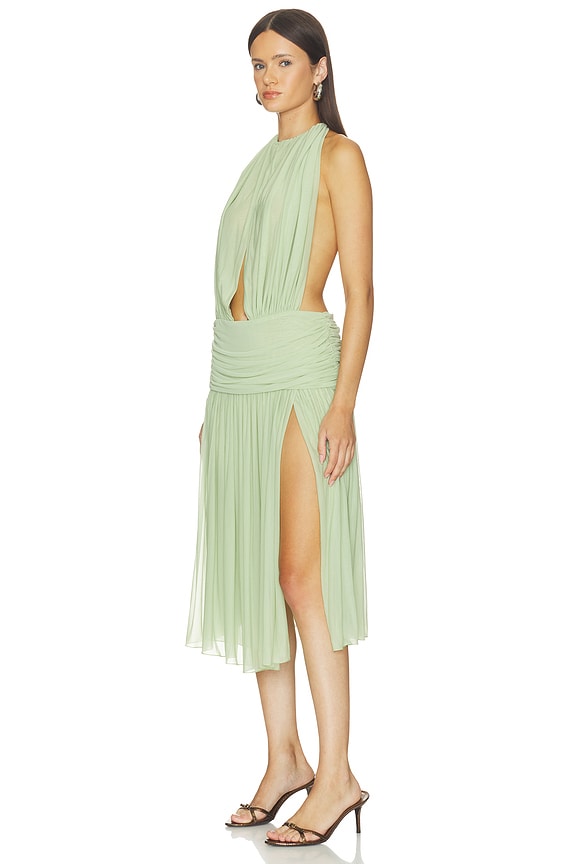 view 2 of 3 La Piscine Lady Length Dress in Pistachio