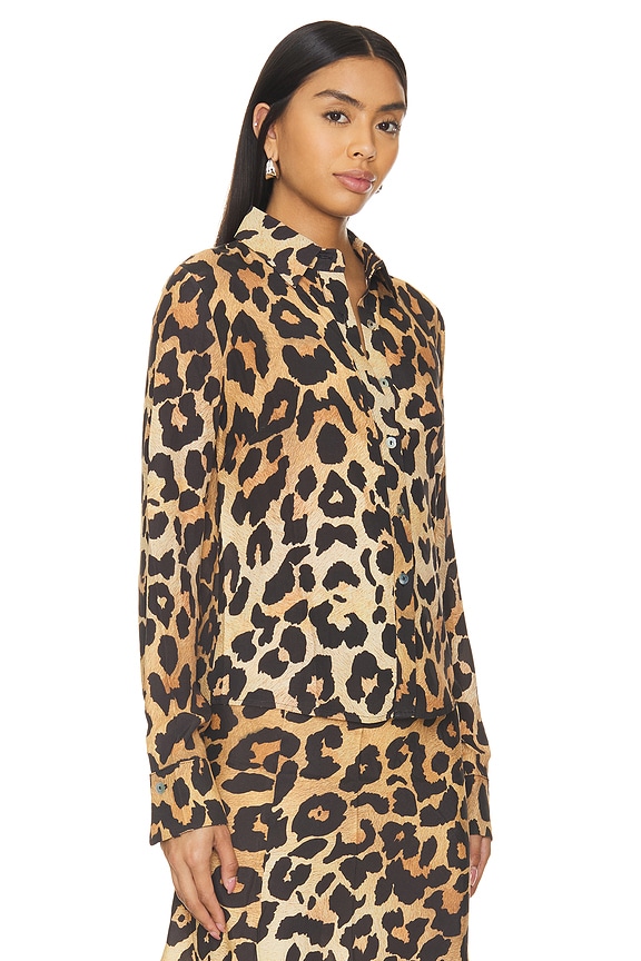 view 2 of 4 Leo Shirt in Leopard Print