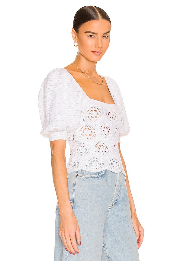 view 2 of 4 HATTIE トップ in Off White