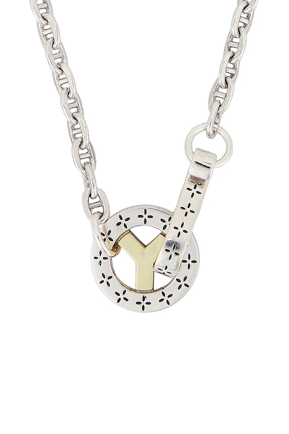 view 2 of 3 COLLIER MARINER CHAIN & WHEEL in Silver 925 & 14k Gold Plated