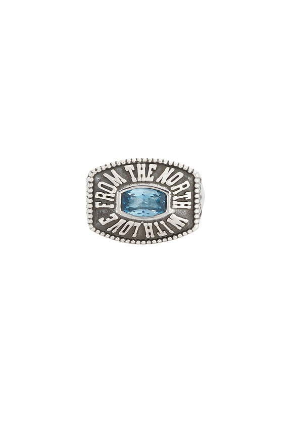 view 1 of 3 Northern Class Ring in Silver 925 & Aquamarine Topaz