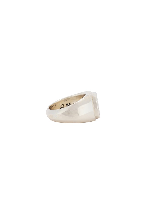 view 2 of 3 Duppy Signet Ring in Silver 925 & Mother Of Pearl