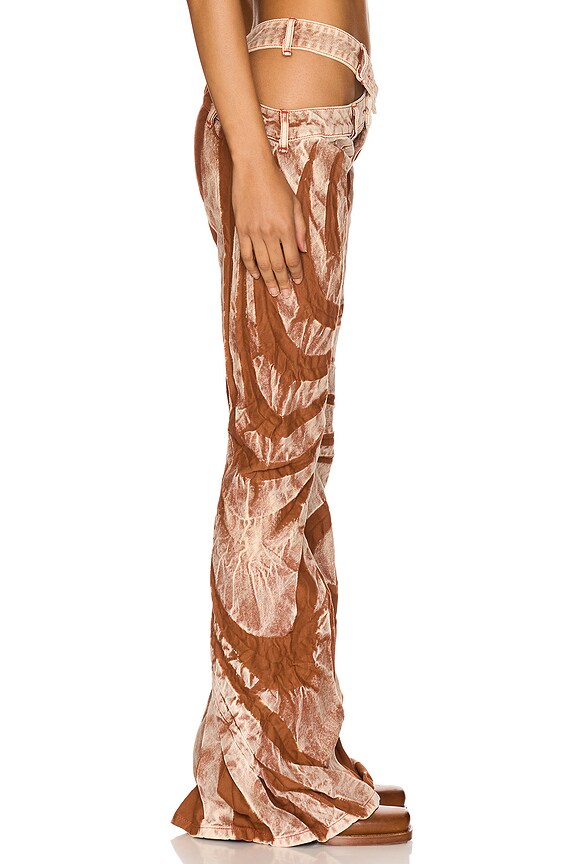 view 2 of 6 JEANS CON CORTE DIAGONAL TRIBAL in Freckled Truffle