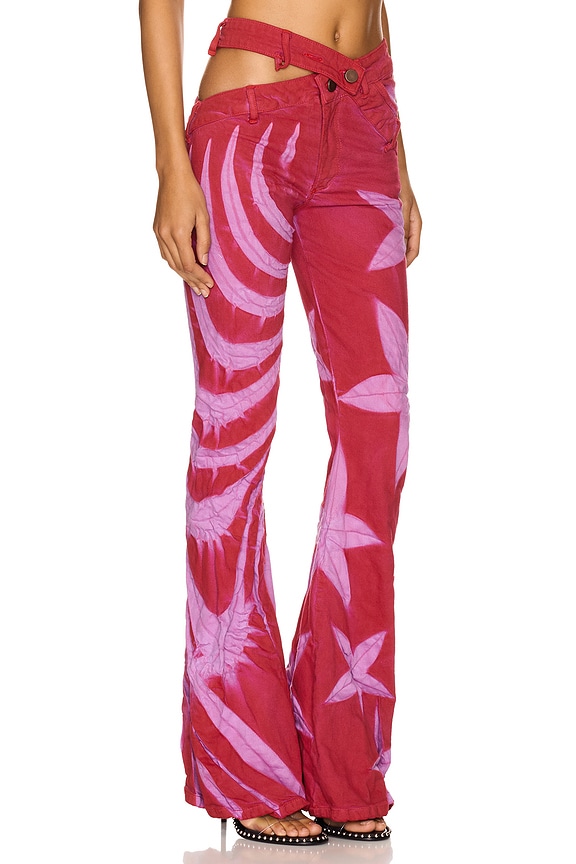 view 2 of 6 Flower Tribal Straight in Crimson Lilac