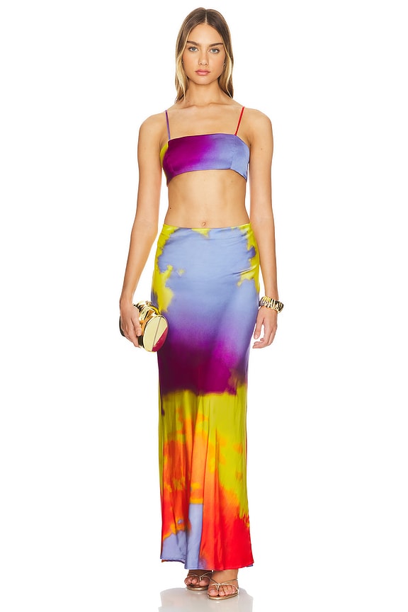 view 2 of 4 CONJUNTO DE MAXIFALDA LEO in Multi