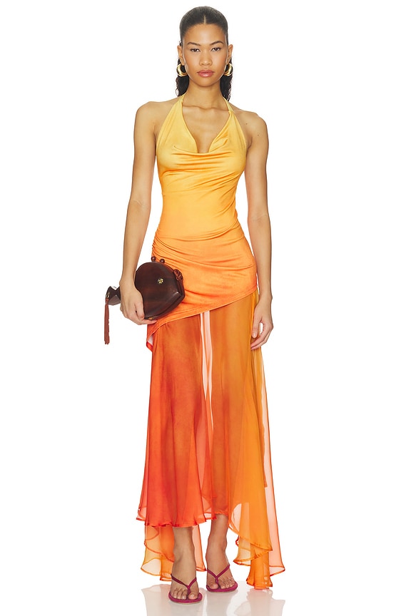 view 1 of 4 Birdie Dress in Orange