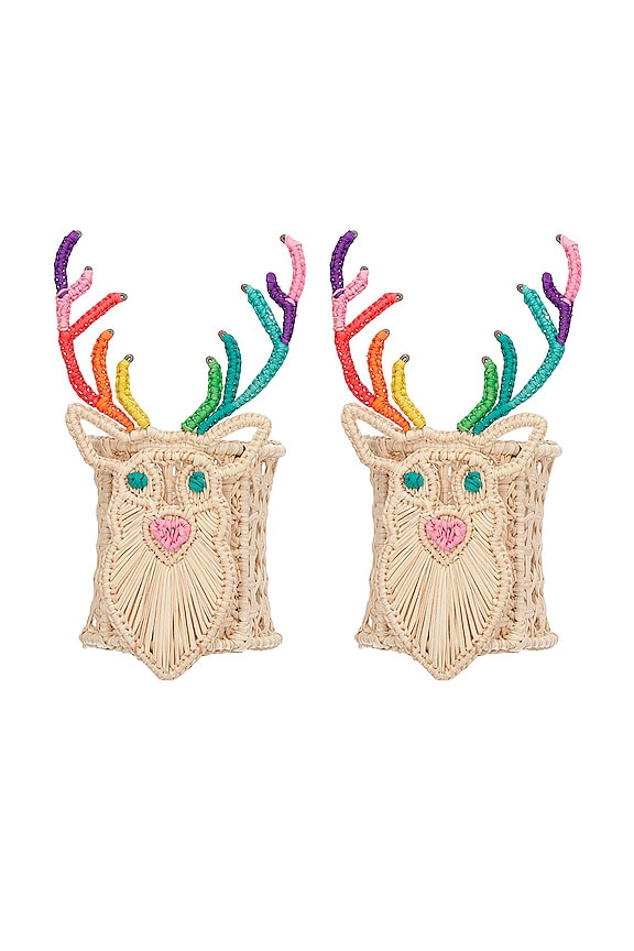 Mercedes Salazar Set of 2 My Deer Napkin Rings - Thumbnail 2
