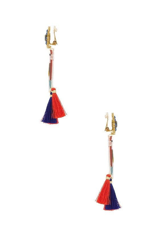 view 2 of 2 Guacamaya Macao Petite Earring in Red