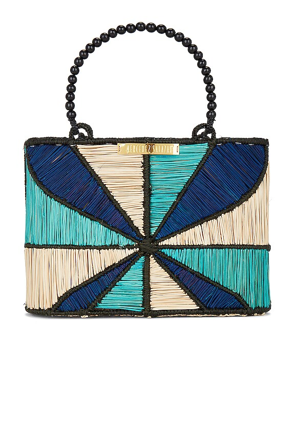 view 2 of 5 Take Me to The Moon Handbag in Baby Blue