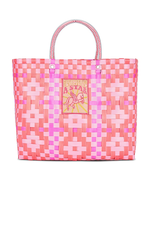 view 2 of 6 X Revolve Fly Me To A Star Recycled Handbag in Dark Pink Multi