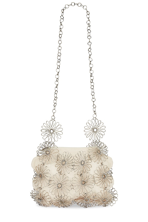 view 2 of 5 SAC À MAIN RAIN OF FLOWERS in Silver
