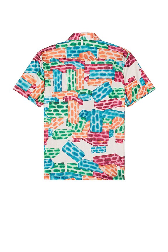 view 2 of 4 Building Blocks Mesh Shirt in Parchment