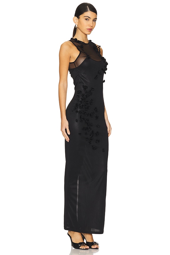 view 2 of 3 Vine Flowers Dress in Black