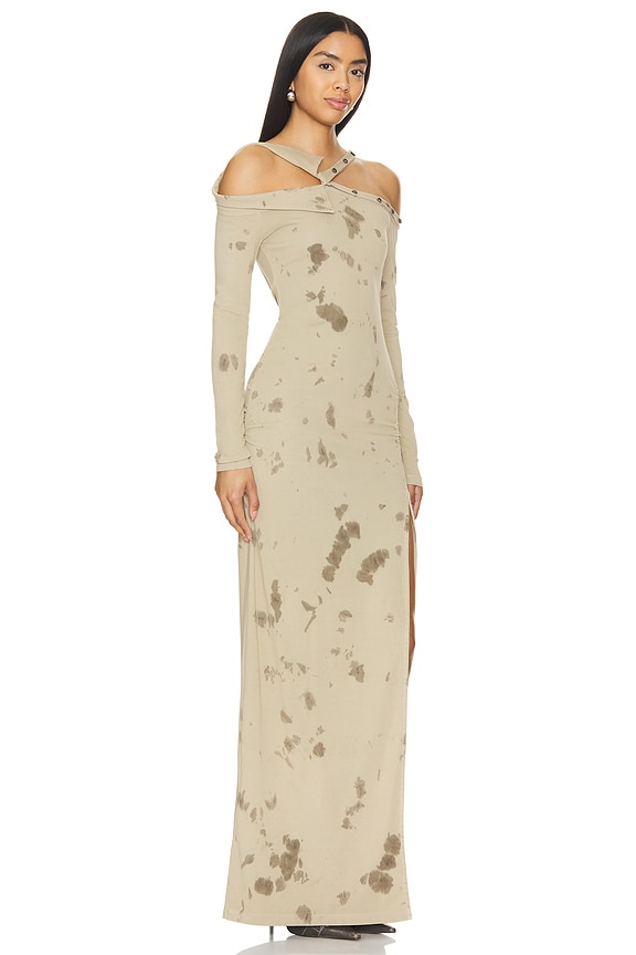 view 2 of 3 ROBE ÉPAULES DÉNUDÉES in Brown